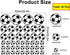 43 Pcs Soccer Stickers, Kids Soccer Ball Stickers Decals for Kids Room, Football Wall Decal Sticker Vinyl Art DIY Sticker for Boys Bedroom Playroo...