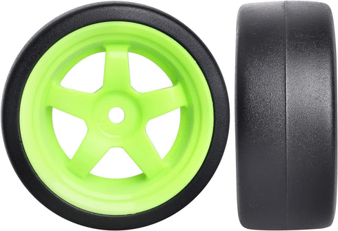 1/10 RC Drift Tires and Wheels 12mm Hex Hard Tyre for RC Drifting Car, Also Fit 1/12 1/14 1/16 Scale Models, Set of 4...