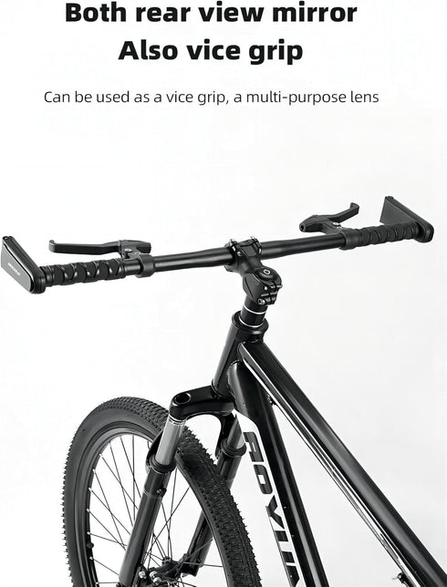 GLEAP Bike Mirror for Bar End, Bike Handlebar Mirror for 17-20mm Diameter Handlebar HD Bike Rear View Mirror with Allen Wrench for Mountain Road B...