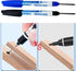 8pcs Waterproof Deep Reach Markers, Long Nose Marker in 2mm Felt Tip, 30mm Reach Permanent Markers and Marker Pens, Deep Hole Marker Carpenter Ink...