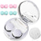 Contact Lens Case Portable Travel Box with Mirror Tweezers Remover Tool Solution Bottle...