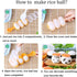 MXY Rice Ball Mould Shaker Sushi Roll Maker Kitchen Tools for Shake DIY Lunch with a Mini Rice Paddle (L-819)...