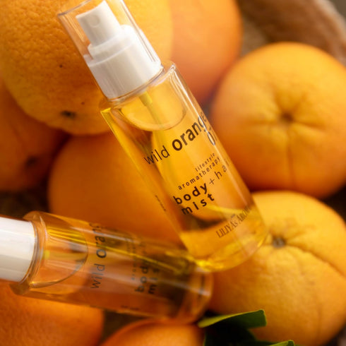 Liliya's Aroma Aromatherapy Wild Orange 07, Natural Perfume Mist for Body & Hair, Botanical Perfume made of Orange & Neroli Essential Oils, Tropic...