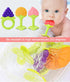 6 Pack Baby Teething Toys for Newborn Infant, BPA Free Freezer Safe Silicone Fruit Baby Teethers Soothe Babies Gums Set for Babies 0-6 Months 6-12...