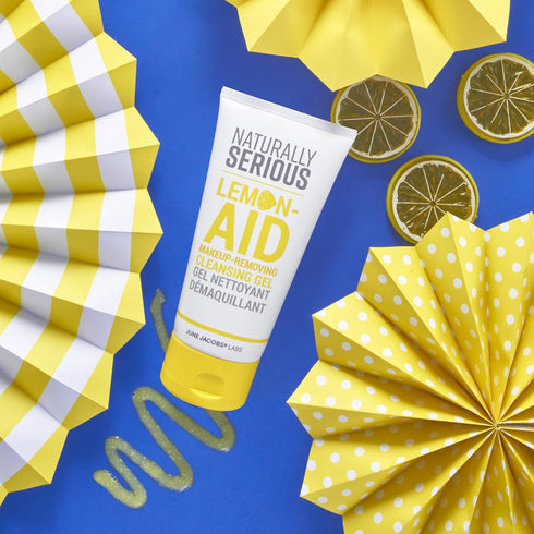 Naturally Serious | Lemon-Aid Makeup-Removing Cleansing Gel, Vitamin C Cleanser, Makeup-Removing Cleanser, Gel Cleanser For Oily Skin, Vegan Skinc...