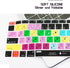 HRH Shortcut Hotkey Silicone Keyboard Cover Skin for MacBook Air 13 Inch 2018 Release A1932 with Retina Display and Touch ID EU/US,OSX...