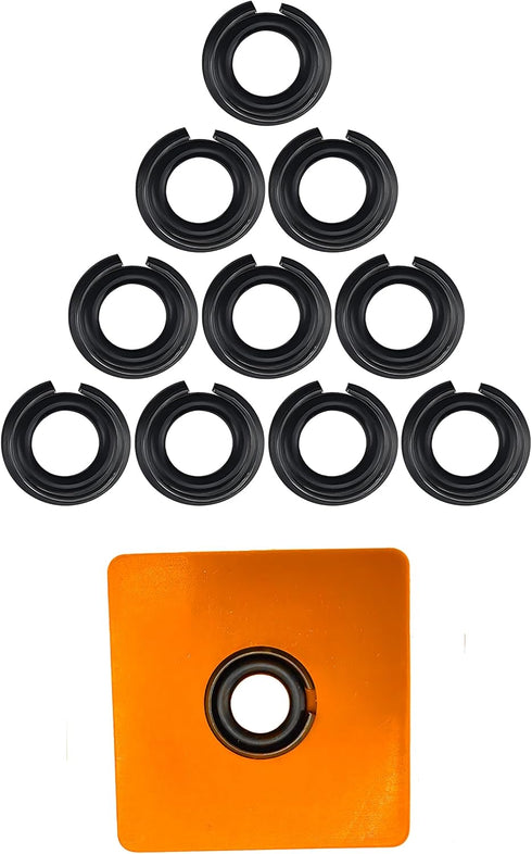 (10 Sets) 1/2"" Impact Wrench Retaining Rings Clip with O-Ring, Compatible with Milwaukee Electric/Pneumatic Type Impact Wrench, Retainer Ring Anv...