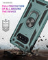 S10e Phone Case Military Grade Heavy Duty Armor Dual Layer Rugged Shell Full Body Shockproof Screen Camera Protection Built-in Ring Kickstand Magn...