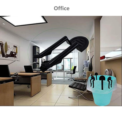 4 Pack Garbage Bin Clips,Garbage Basket Clip Fixed Waste Trash Can Bag Clamp Clip Rubbish Clip Holder for Home,Kitchen,Office...