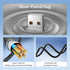 USB-A to Mini 8Pin USB 2.0 Fast Charging Transfer Cable with Silver-Plated Plugs and Anti-Jamming Ferrite Magnetic Ring, 3 Feet, Black...