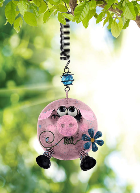 Sunset Vista Designs Farm Fresh Pig Bouncy Hanging Decoration...