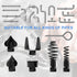 7PCS Drain Cleaner Combination Cutter Head Set,16mm Manganese Steel Spring Automatic Locking Drain Dredging Cutter Head Accessories for Drain Clea...
