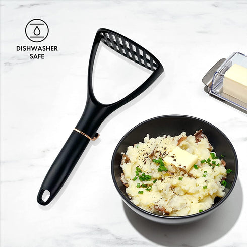 TENTA KITCHEN Good Grips Nylon Potato Solid Masher Professional Nylon Potato Masher,Garlic Press,Cooking and Kitchen Gadget. Ricer Press Blender C...