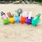 Home Queen Beach Cup Holder with Pocket, Multifunctional Sand Cup Holder for Beverage Phone Sunglass Key, Beach Accessory Drink Sand Coaster, Set ...