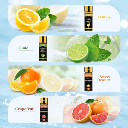 Summer Essential Oils Set - Fragrance Oil for Diffuser, Humidifier, Aromatherapy, Candle Making -...