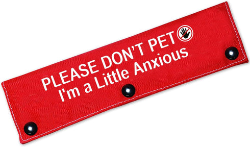 Please Don't Pet I'm a Little Anxious Red Dog Leash Sleeve Wrap Dog Walking Accessory - Pet Birthday Gift - Gift for Dog Owner and Lover...