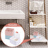 Tecbeauty 2 Slot Cotton Swab Ball Qtip Holder Jar Plastic Container Dispenser Box with Hinged Lid for Bathroom Home Storage Organizer...
