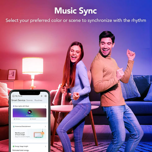 OREiN Matter Smart RGBTW Bulb, Smart Light Bulbs Work with Apple Home, Alexa, Google Home, SmartThings, A19 Color Changing Light Bulbs 2.4Ghz WiFi...
