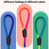 3pcs Slip lead dog leash, no Pull Pet Training Leash for Medium and Small Dogs,two leather stoppers ?5feet?Rainbow?...