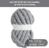HOMBYS Light Grey Chunky Chenille Yarn for Crocheting, Bulky Thick Fluffy Yarn for Knitting,Super Bulky Chunky Yarn for Hand Knitting Blanket, Sof...