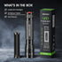 RECHOO High-Powered LED Flashlight S2000, Upgraded Powerful 2000 High Lumens Flashlights with 3 Modes, Zoomable, Water Resistant Flash Light for H...