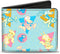 Buckle-Down Men's Wallet Bifold PU Modern Life Rocko and Spunky Expressions Multi Color, 4.0" x 3.5"...