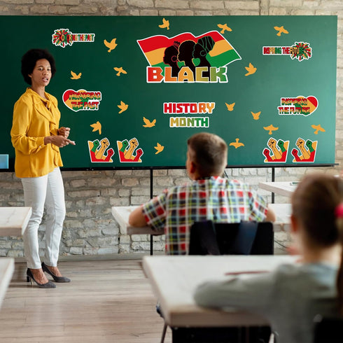 Black History Month Bulletin Board Decorations, 27 Pcs Black History Month Decorations African American National Holiday Bulletin Board Decoration...