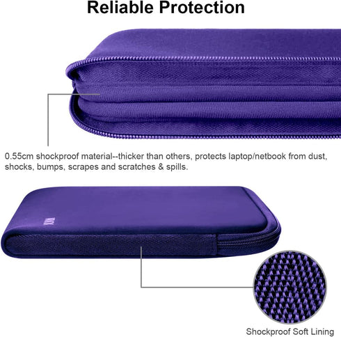 Arvok 17-17.3 Inch Laptop Sleeve Multi-Color & Size Choices Case/Water-Resistant Neoprene Notebook Computer Pocket Tablet Briefcase Carrying Bag/P...