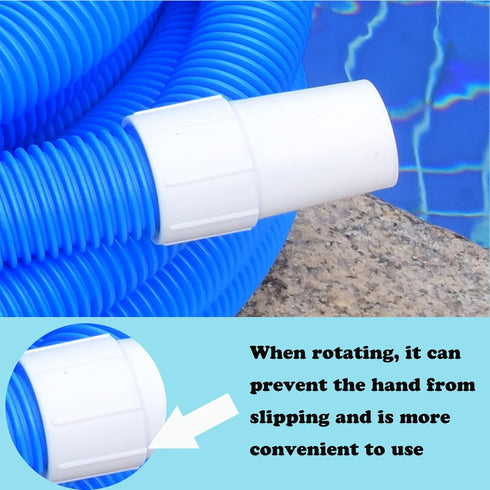 2 Pack 1-1/2 Inch Pool Vacuum Hose Cuff Hose Threaded Cuff Repair Cracked Hose Ends - Connect Vacuum Head ,Pool Cleaning Tools Accessories Spiral-...