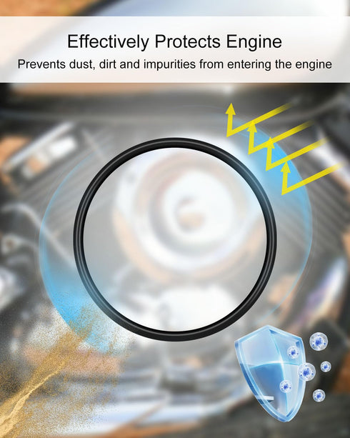4 Pcs Engine Valve Cover Gasket O-rings Seal Fit for Yamaha XVS 1100 XT600 XVS 650 XVS650 SRX600 TT 600650 Replace 93210-62446-00...