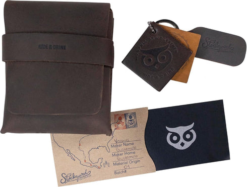 Hide & Drink, Card Organizer Pouch, Holds Up to 12 Cards Plus Folded Bills, Coin Holder, Vintage Case, Stylish Accessories, Full Grain Leather, Ha...