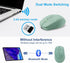 Rechargeable Wireless Mouse, Bluetooth Mouse for Laptop/iPad/MacBook Pro/Air,Silent Mouse for PC/Surface Pro/Lenovo/Samsung Table, Portable Slim C...