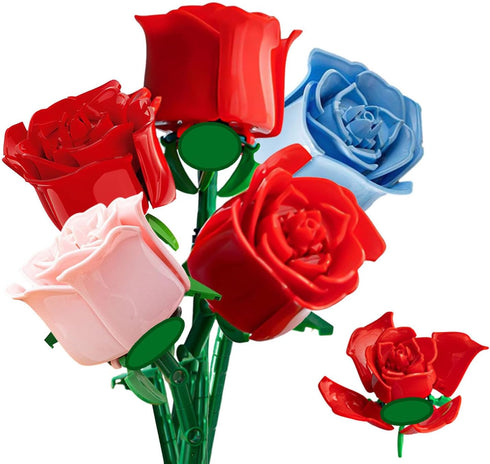 Rose Flower Bouquet Building Set 305 Pcs Flower Building Set, Unique Gift for Her or Him for Anniversaries, Mothers Day Thanksgiving Birthday Gift...