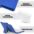V BESTLIFE V Universal Wireless Bluetooth Keyboard Flip Magnetic Leather Travel Carrying Case Cover with Stand for iOS/for Android Phones(Blue)...