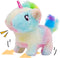 Cuteoy Walking Rainbow Unicorn Stuffed Animal Talking Wagging Nodding Educational Plush Toy Electric Interactive Animated Plushies for Girls Boys ...