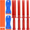 Swpeet 36Pcs 3/4" 7/8" 1" 1-1/2" Plastic Chisel and Plastic Blade Scraper Tools with Blades Replacement Assortment Kit, Scraper Remover Tool Kit C...
