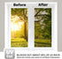 WPCTEV Window Film One Way Mirror Film Daytime Privacy Static Non-Adhesive Decorative Heat Control Anti UV Window Tint for Home and Office Silver ...