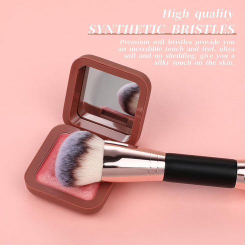 2Pcs Double Ended Foundation Brush Multifunction Makeup Brushes Large Foundation Brush for Liquid Makeup Blending Liquid Concealer Cream Cosmetics...