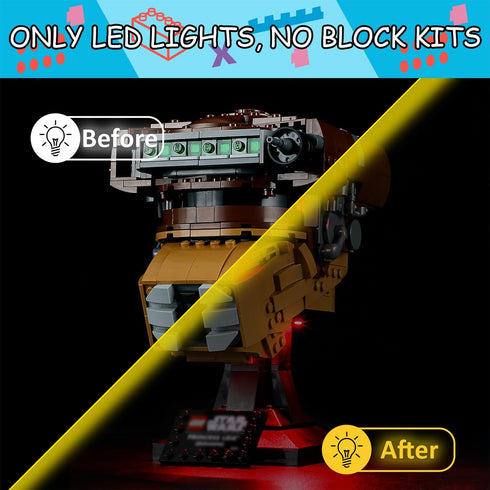 LED Light Kit for Lego 75351 Princess Leia Boushh Helmet Set, Compatible with Lego 75351 Building Blocks Model(Not Include Blocks Set)...