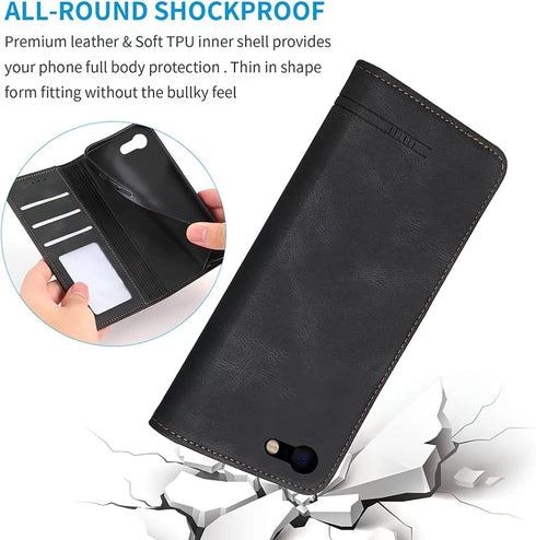 iPhone 7/8 Case, iPhone SE 2nd/SE 3rd Case 2022/2020 4.7 inch Wallet Flip Case Credit Card Holder, PU Flip Folio Book Full Body Protection iPhone ...