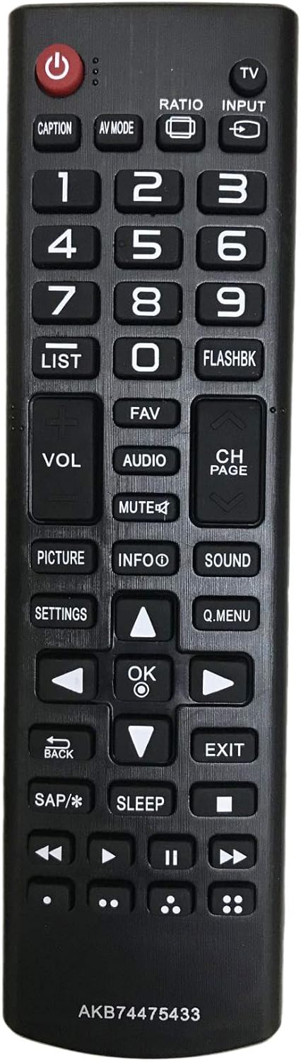 Replacement Remote Controller use for 43LF5400 55LB5550-UC 60LF6000 32LB550B 49LF5400 LG LED TV...