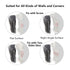 Extended (6.1") 2 Pack cat self groomer for Indoor cats cat face scratchers wall corner self grooming cat brush Cat Corner Scratcher Massage Combs...