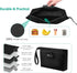 ORIA Waterproof Handbag with Lock, Black, for Travelers, Adults, Handbag...