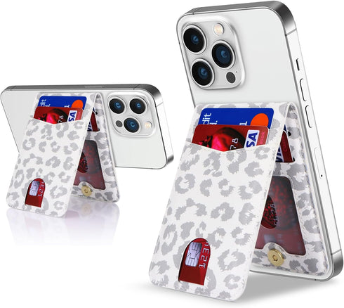 Cavor for Magsafe Wallet, for Apple Magsafe Wallet with Adjustable Stand, Magnetic Wallet for iPhone 15 Pro Max/14 Pro/14 Plus/13/12 mini, Magsafe...