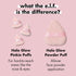 e.l.f. Halo Glow Pinkie Puffs, Finger-sized, Mini Puff For Applying Loose & Pressed Powders, Soft, Reusable & Washable, Vegan & Cruelty-Free, Set ...