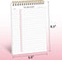 To Do List Notepad, Undated Daily Planner Notepad with To Do List Notebook Checklist Planner Spiral Waterproof Cover Notepad for Office Supplies, ...