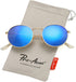 Pro Acme Small Round Metal Polarized Sunglasses for Women Retro Designer Style...