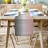 Ombre Cotton Linen Rectangle Table Runners 18''x72'', Gradient Pink and Grey Luxury Table Runners for Wedding Party Banquet Dinner Decor...