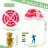 OJYUDD 50 PCS Parachute Toy,Mini Paratroopers Army Parachute Flying Throwing Outside Toys,Tangle Free Throwing Toy Parachute for Toddlers,Party Fa...