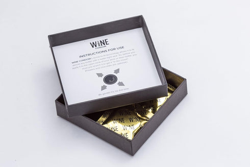 The Original Wine Condoms | Wine & Beverage Bottle Stopper | Air-Tight Grip | Prolong Beverage Freshness | FUNctional Novelty Gift | Food Grade 10...